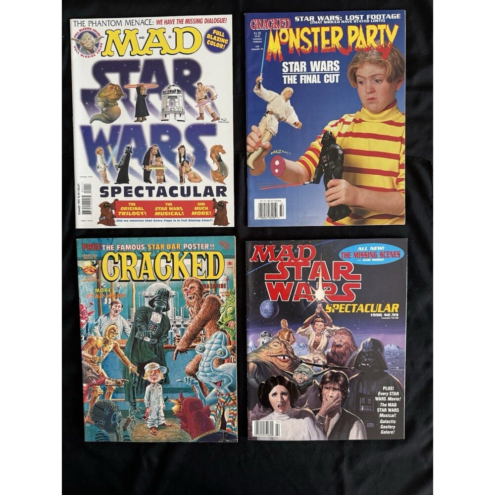 Star Wars Vintage CRACKED 1978/MAD 96/97/99 Color Issue All Excellent Condition